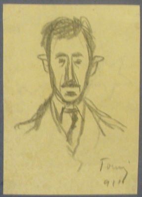desen - Tonitza, Nicolae; Portretul lui Ștefan Dimitrescu