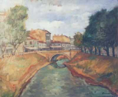 pictură de șevalet - Bunescu, Marius; Podul Rahova