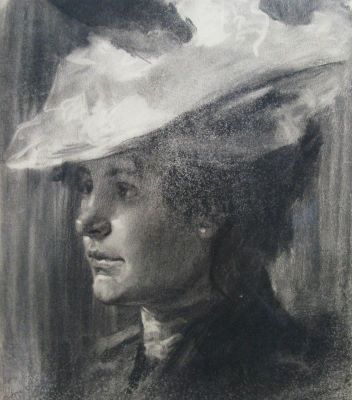 desen - Storck, Frederick; Femeie  cu pălărie