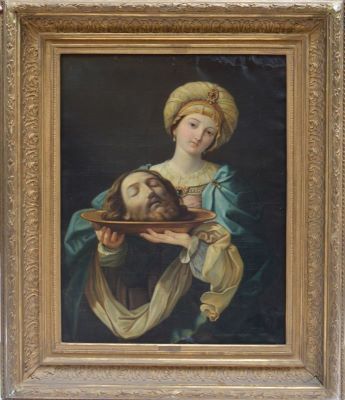 pictură de șevalet - Lecca, Constantin; Herodiada (Salomea cu capul lui Ioan Botezătorul)