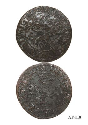 Gros (fals de epocă); fals de epocă după o jumătate de gros emisă de Sigismund August pentru Lituania