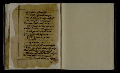 Manuscrisul original îi aparține umanistului român Teodor Corbea; Manuscris caligrafiat în limba română, cu alfabet chirilic: „Psaltirea în versuri“