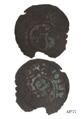 Șiling (imitație); imitație după șiling emis de regina Christina a Suediei în Livonia