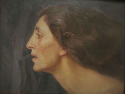pictură de șevalet - Cuțescu-Storck, Cecilia; Cap de revoluționară