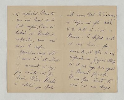 manuscris - Mihail Kogălniceanu - autor; Scrisoare trimisă de Mihail Kogălniceanu fiului său, Ion, pe 5 martie 1886, din București