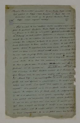 manuscris; Copie după scrierea testamentului răposatului Grigorie Canela Cațichi, suditul grec, publicat la Unțești (satul Basarabii), 1 martie 1842