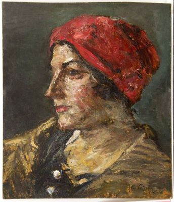 pictură de șevalet - Petrașcu, Gheorghe; Portret de femeie