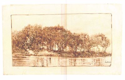 tablou - Luchian, Ștefan; Copaci lângă apă