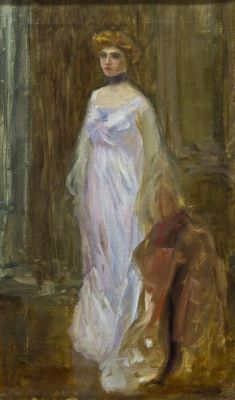 pictură de șevalet - Bellet, Pierre-Auguste; Femeie în picioare