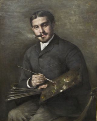 pictură de șevalet - Pascali, Constantin; Portretul pictorului Menelas Simonidy