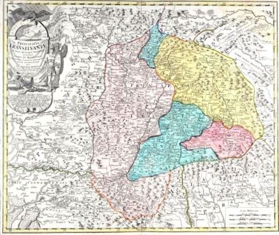 hartă - Homann, Johann Baptist; (SC.); (EX.); Harta Principatului Transilvaniei
