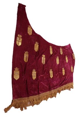 draperie; Draperia tronului din Palatul Regal