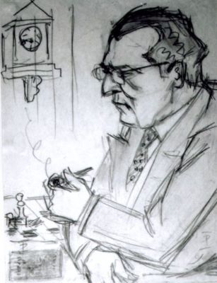 desen - Pallady, Theodor; Portret de bărbat