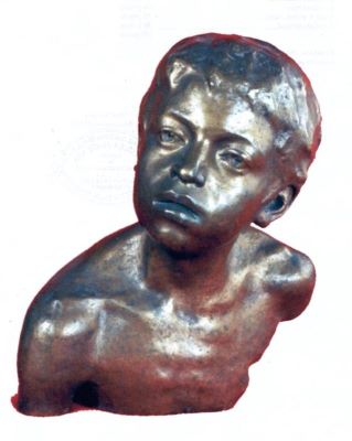 sculptură - Mățăuanu, Dimitrie; Vânzătorul de ziare