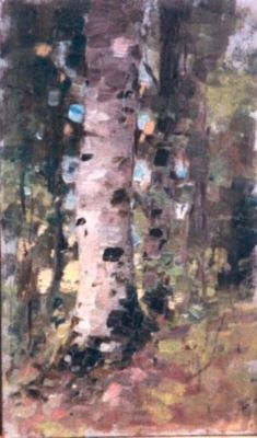 pictură - Grigorescu, Nicolae; Peisaj pădure - studiu