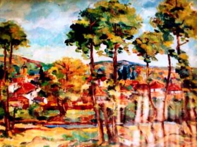 pictură - Dărăscu, Nicolae; Peisaj din Argeș