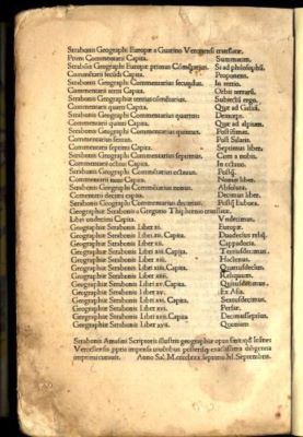 incunabul - Strabon; Geographia