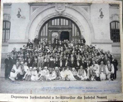 fotografie; Depunerea Jurământului Învățătorilor din Județul Neamț