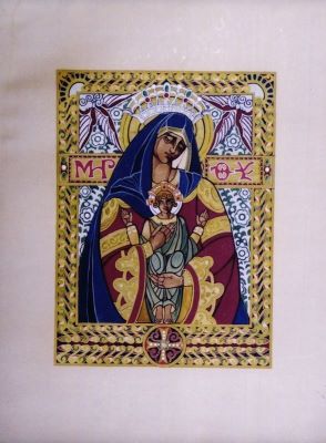 grafică - Beller, Lucia; Maica Domnului cu Isus în brațe