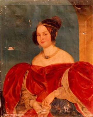 pictură - Schöefft, Joseph August; Portret de femeie
