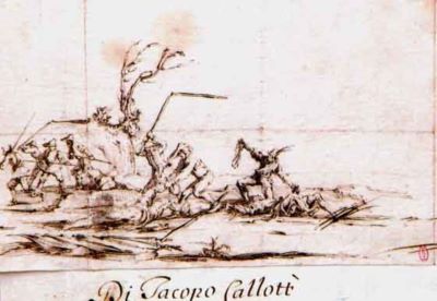 desen - Callot, Jacques; Scenă de bătălie