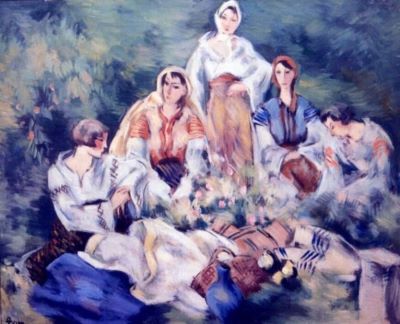 pictură - Theodorescu-Sion, Ion; Compoziție cu țărănci
