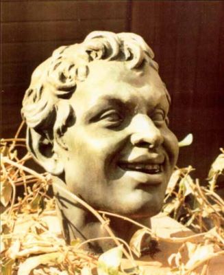 sculptură - Späthe, Oscar; Cap de satir