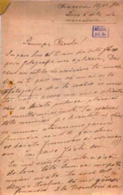 scrisoare - Mureșianu, Elena; Mureșianu Elena către soțul ei, Aurel