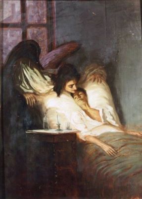 pictură - Smigelschi, Octavian; Îngerul morții