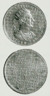 Medalie dedicată uzurpatorului Marcus Acilius