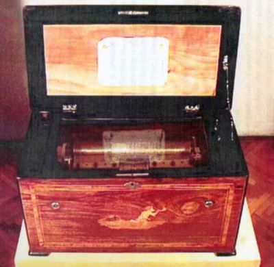 automat muzical - Fabrique de Geneve; cutie muzicală