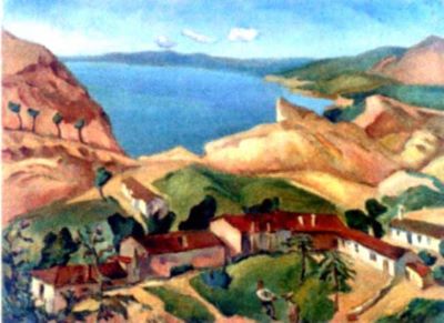 pictură - Iorgulescu-Yor, Petre; Peisaj în galben și albastru