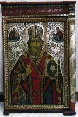 icoană pe lemn; Sfântul Nicolae