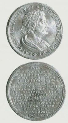 Medalie dedicată împăratului Tacitus