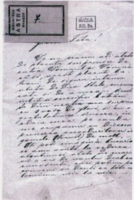 scrisoare - Mureșianu, Iacob; Iacob Mureșianu către tatăl său