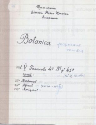 carte veche; Botanica poporană română vol. V, fascicola 4, specii: Bostanul, Afinul, Merișorul