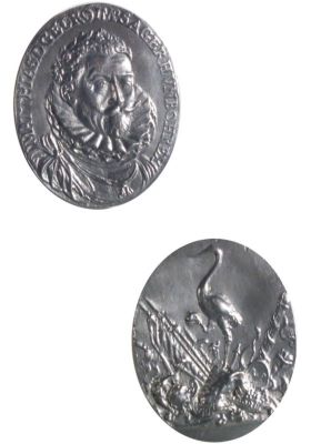 Medalion oval dedicat încoronării lui Mathia II ca împărat roman