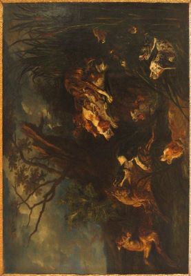 pictură de șevalet - FYT, Jan; Vânătoare de căprioare
