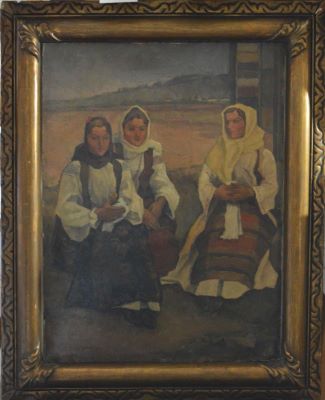 pictură de șevalet - Ressu, Camil; Țărănci din Vlaici (Olt)