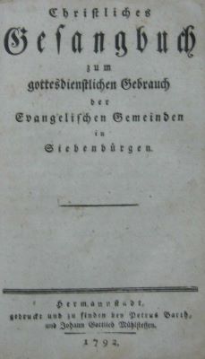 carte veche; Christliches Gesangbuch