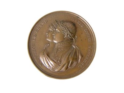 Medalion dedicat căsătoriei lui Napoleon cu Maria Luisa