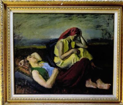 pictură de șevalet - Iser, Iosif; Două fete odalisce