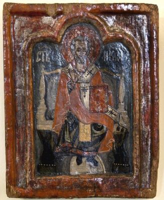 icoană pe lemn; Sf. Ierarh Nicoale