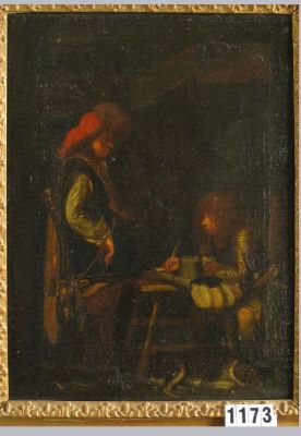 pictură de șevalet - Ter Borch, Gerard; Crainicul de serviciu