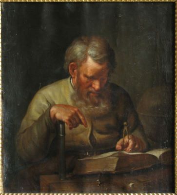 pictură de șevalet; Astronom (în registrul inventar: Matematician)