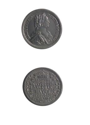 Medalie dedicată încoronării Mariei Teresia ca regină a Boemiei
