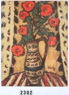 pictură - Tonitza, Nicolae; Flori roșii