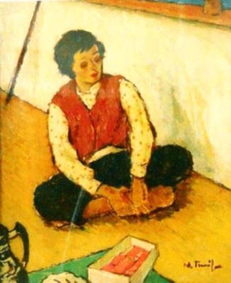 pictură - Tonitza, Nicolae; Negustorul cel mic