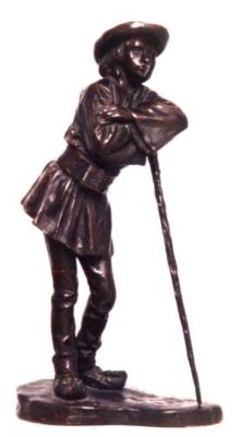 sculptură - Späthe, Oscar; Țăran cu bâtă