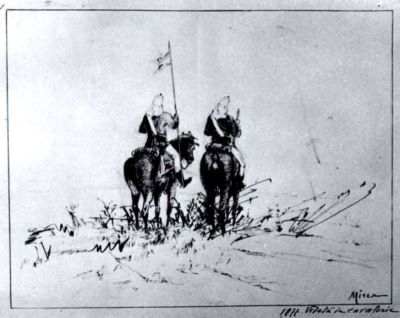 desen - Demetrescu-Mirea, Gheorghe; Vedeta de cavalerie